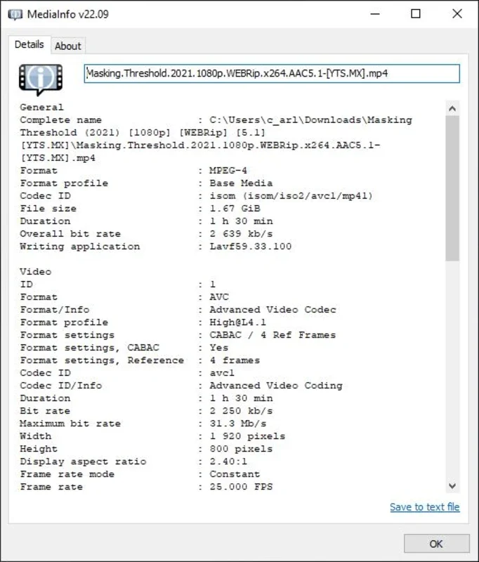 MediaInfo Lite for Windows: Quick File Data Access