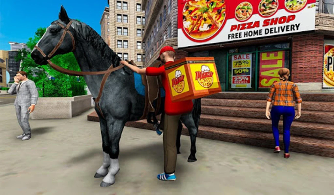 Mounted Horse Riding Pizza for Android - A Unique Gaming Experience