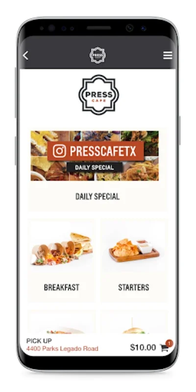 Press Cafe for Android - Immerse in West Texas Cuisine