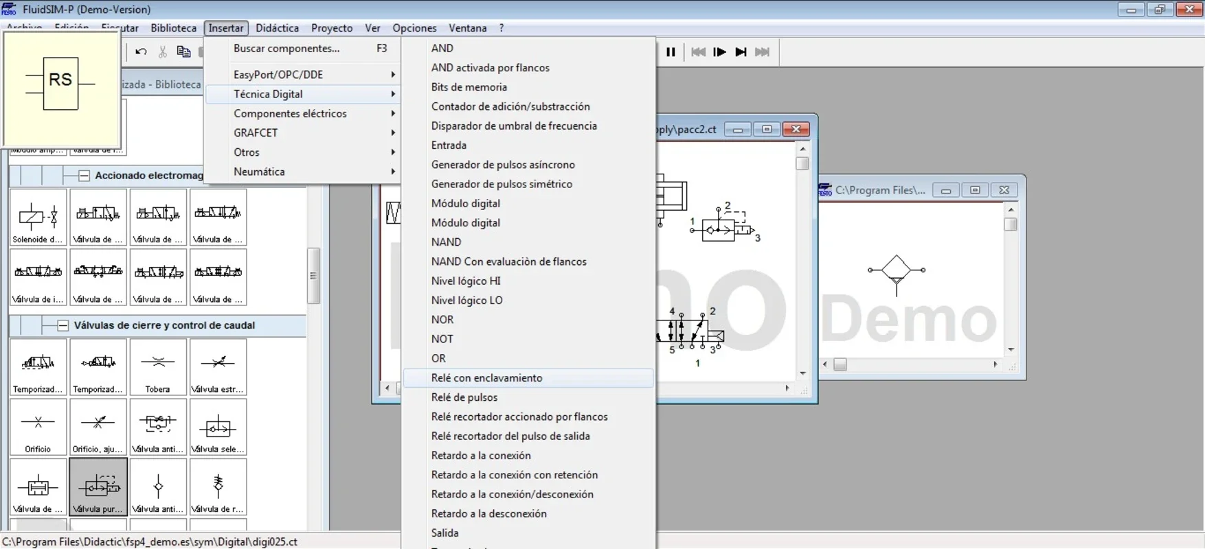 FluidSIM for Windows - Comprehensive Circuit Simulation