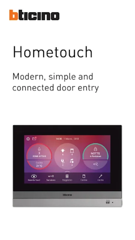 Door Entry for HOMETOUCH for Android - Enhanced Security and Convenience