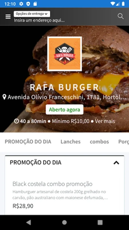 Rafa Burger Hortolândia for Android - Gourmet Burger App