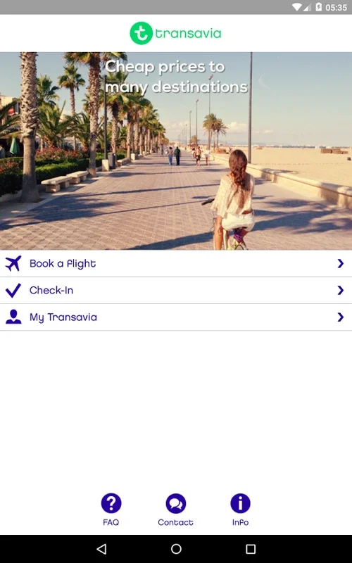 Transavia for Android - Streamlined Travel App