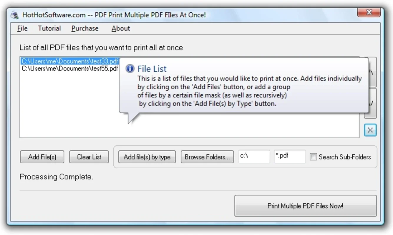 PDF Print Multiple PDF Files at once Software for Windows - Streamline Your Printing