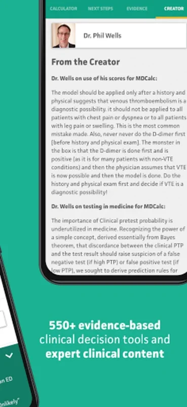 MDCalc Medical Calculator for Android - Free Access to 550+ Tools