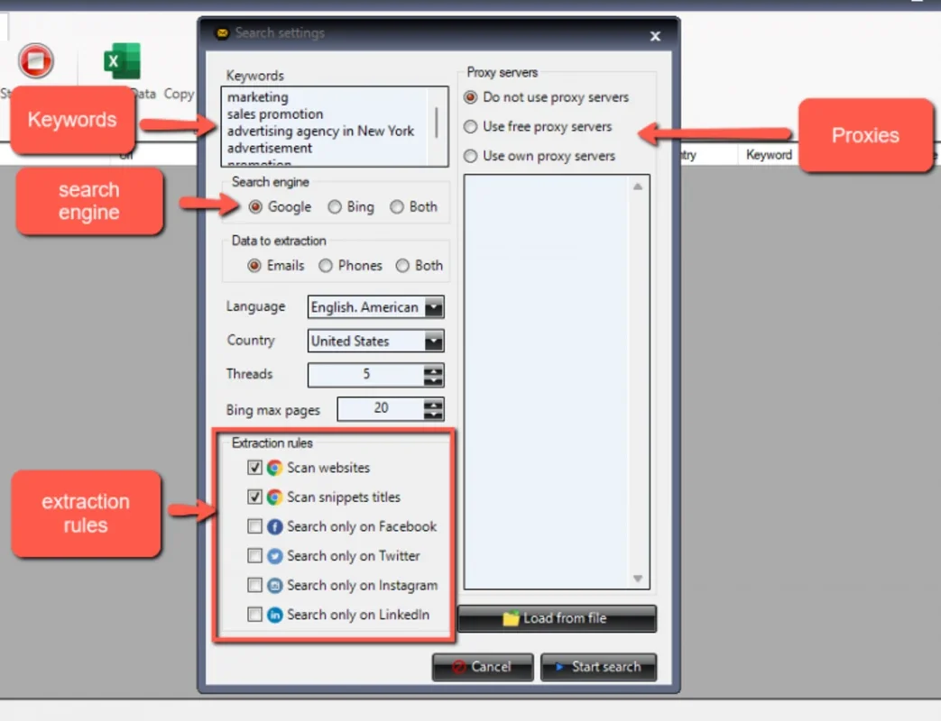 Total Email Extractor - Email Scraping Tool for Windows