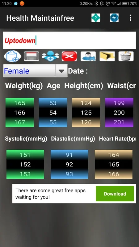 Health Maintain free for Android - Track Your Health Easily