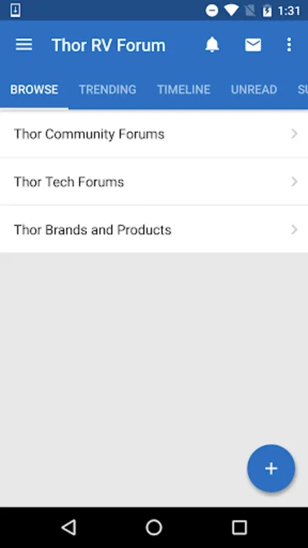 Thor RV Forum for Android - Engaging RV Community App