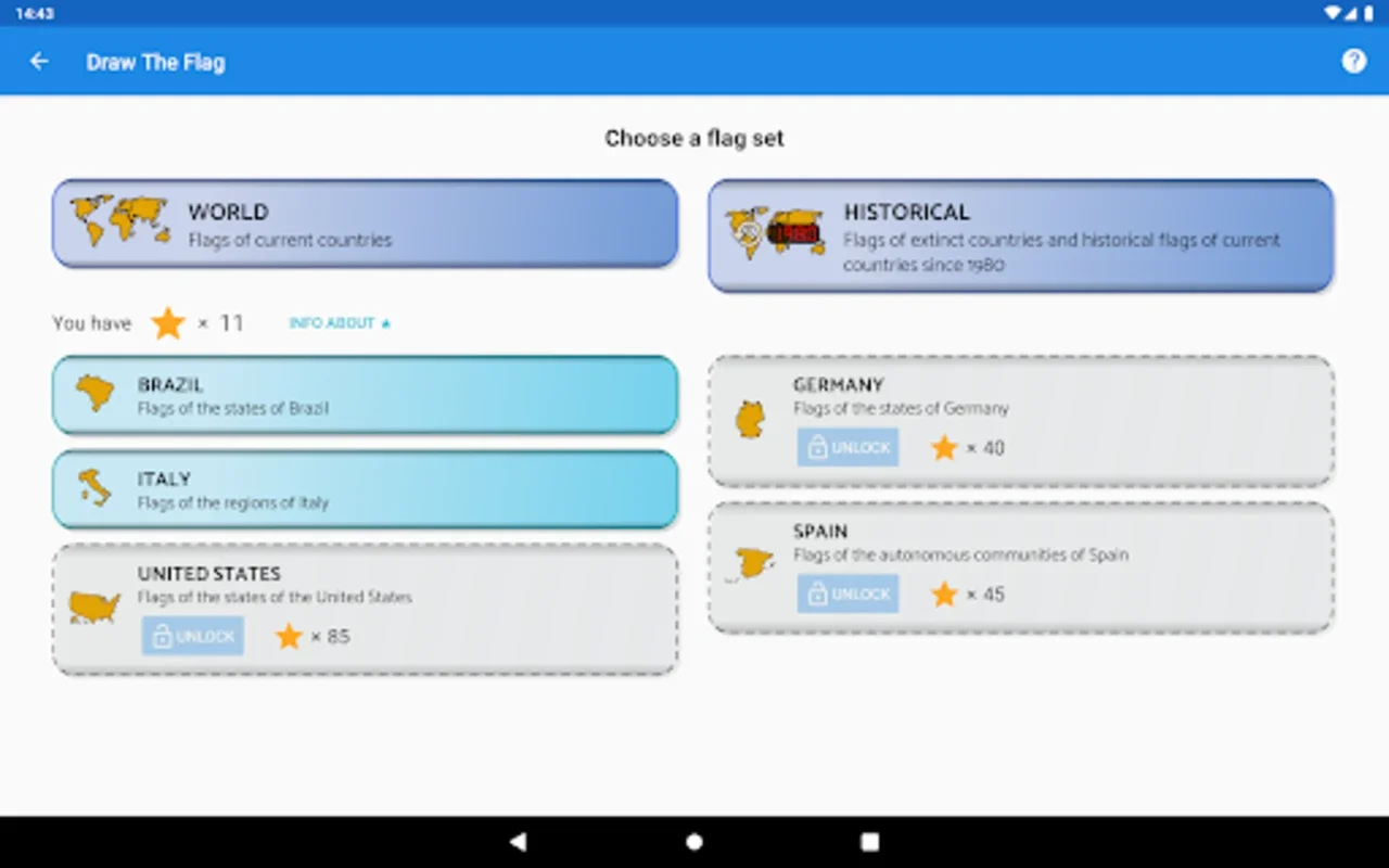 Draw The Flag for Android - Flag Quiz and Design