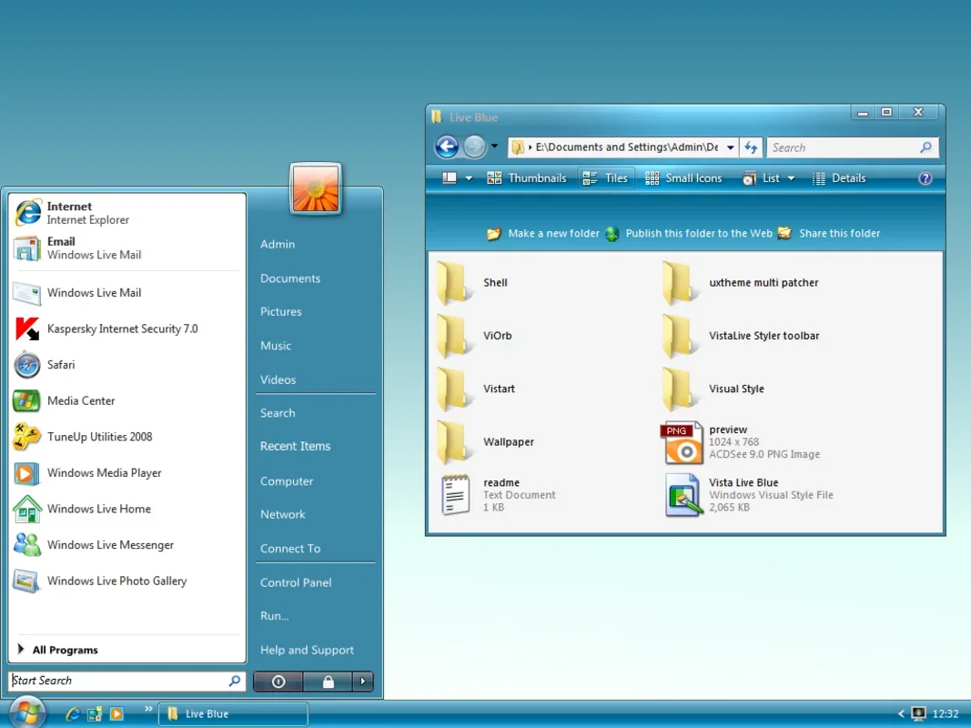 Vista Live pack XP for Windows - Transform Your Desktop