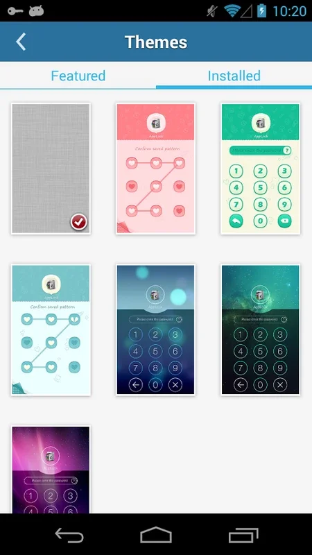 AppLock Theme Cube for Android - Stylish Lock Screen