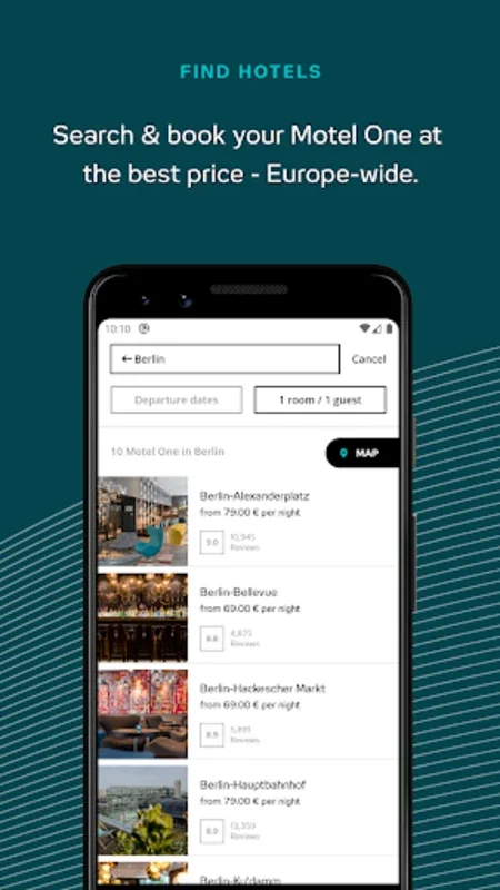 Motel One for Android - Streamlined Travel Experience