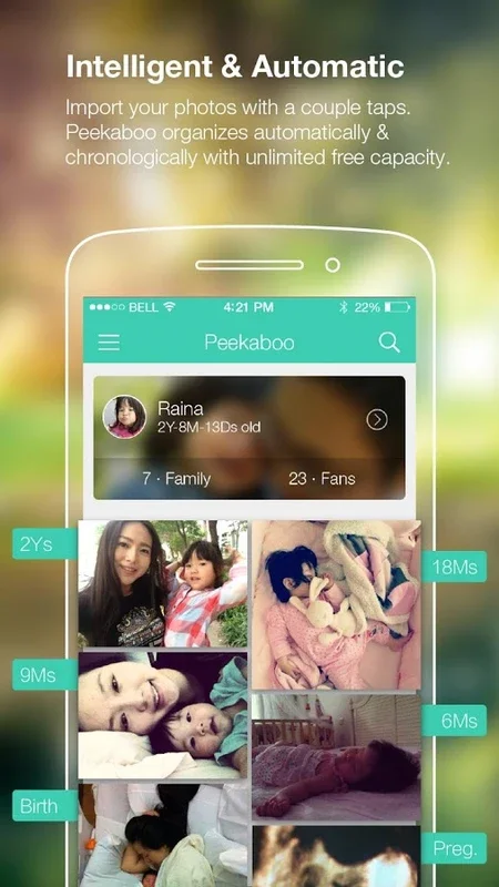 Peekaboo Moments for Android: Securely Track Baby's Growth