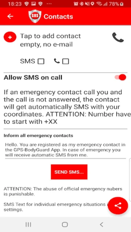 SOS emergency 'GPS BodyGuard' for Android - Personal Safety at Your Fingertips