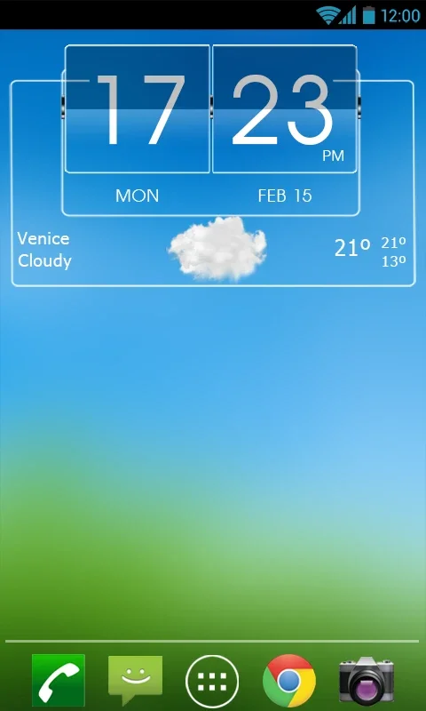 3D Flip Clock & World Weather Widget Theme Pack 6 for Android