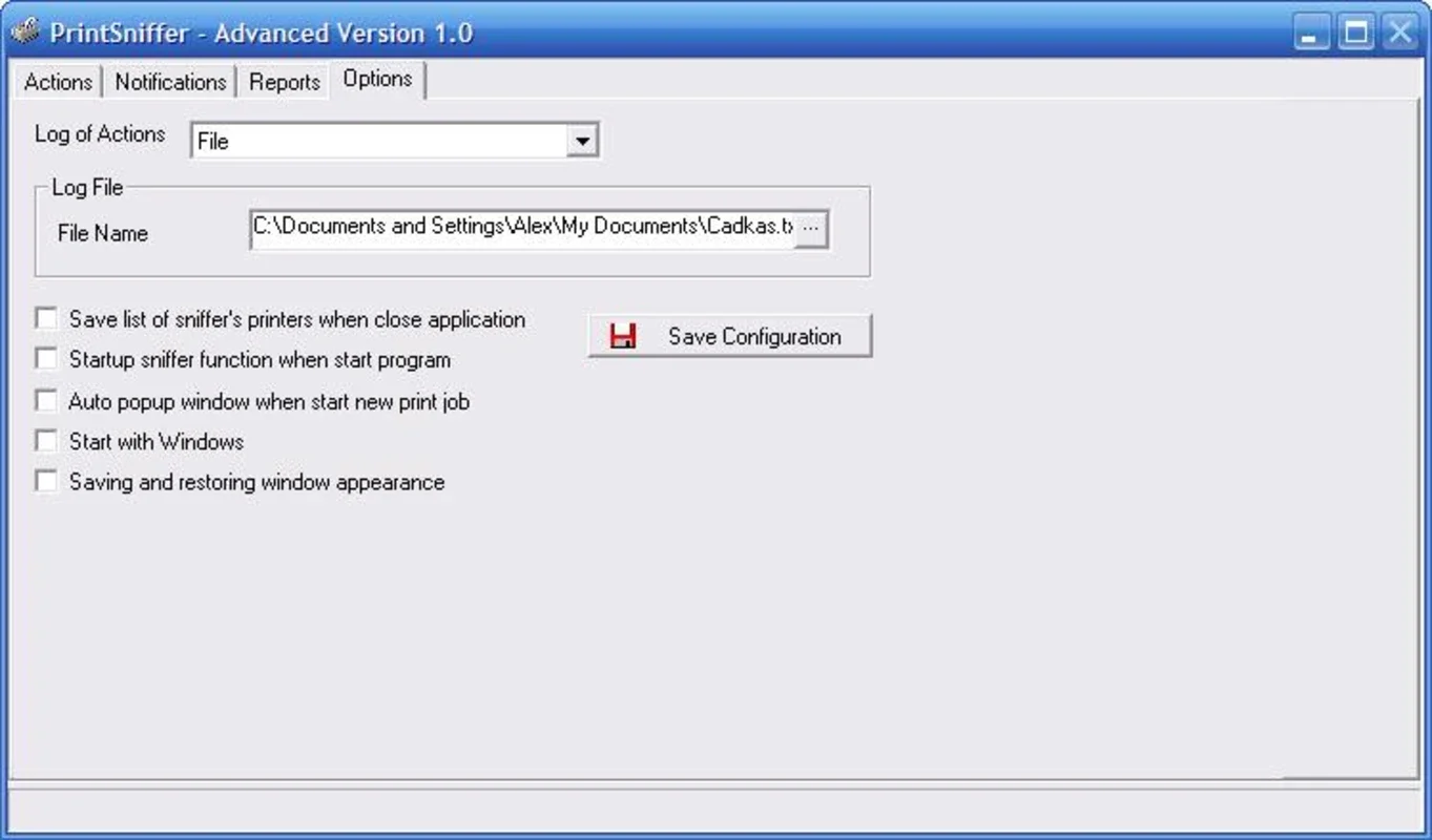 PrintSniffer for Windows - Monitor Network Printing