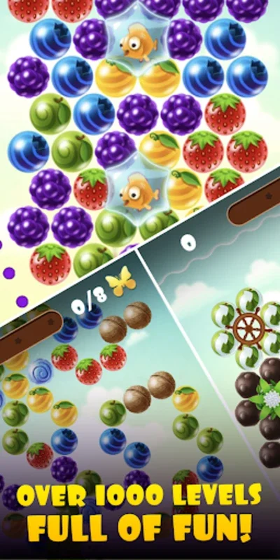 Fruity Cat for Android - Enjoy the Bubble Shooter Adventure