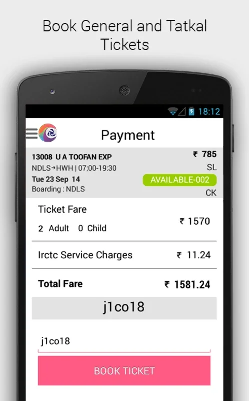 IRCTC Connect for Android: Streamlined Train Travel