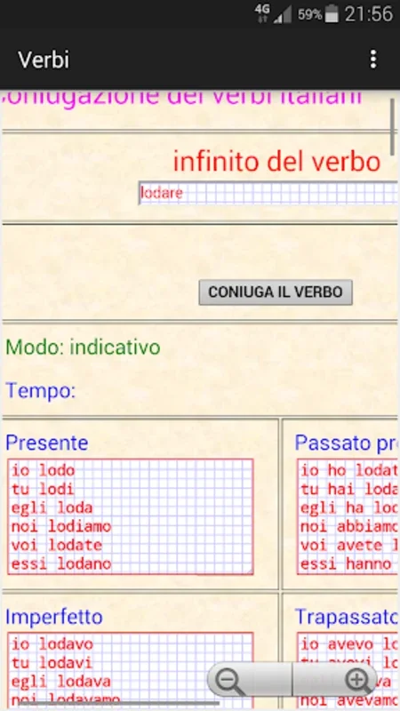 Verbi italiani for Android - Master Italian Verb Conjugations