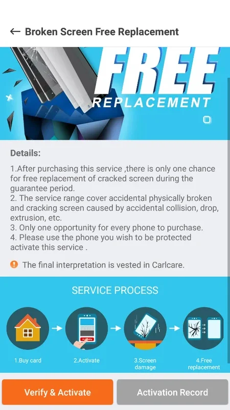 Carlcare for Android - Screen Insurance and Technical Support