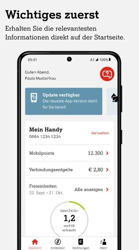 Mein A1 for Android - Manage A1 Services Easily