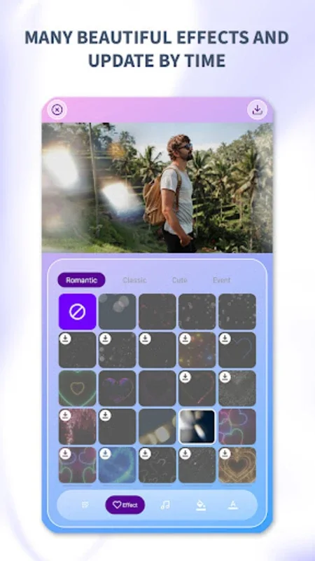 Romantic effects, Video maker for Android - Download the APK from AppHuts