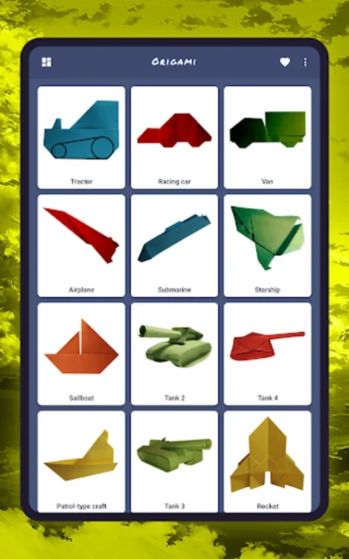 Origami Military Tank and Car for Android: A Creative Origami Guide