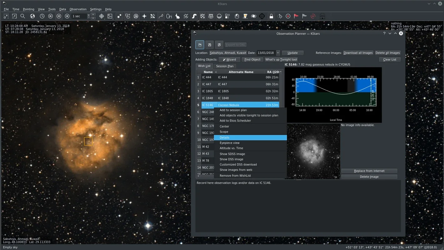 KStars for Windows - Explore the Universe