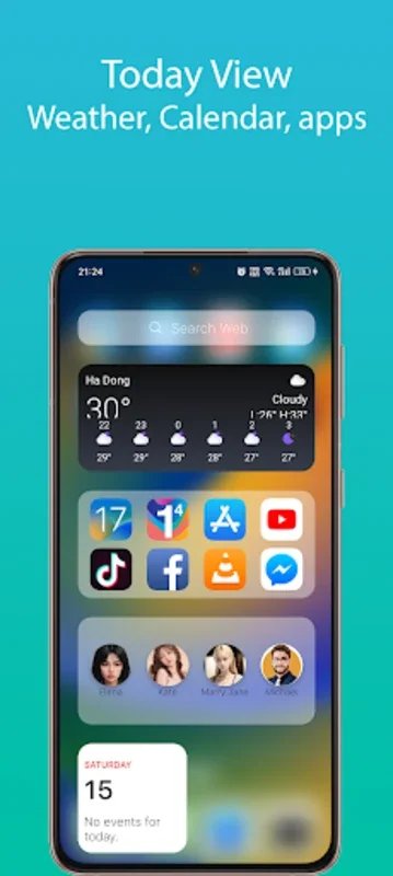 iOS 17 Launcher - Phone 15 Pro for Android - No Downloading Needed