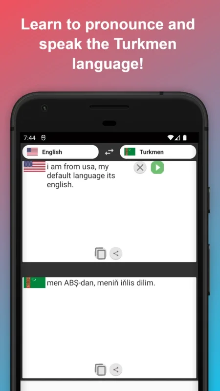 English to Turkmen Translator for Android - Seamless Language Conversion