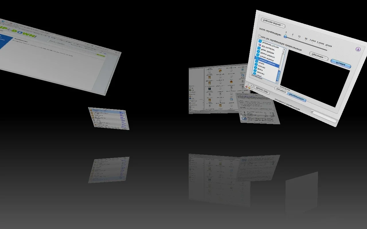 Fenetres Volantes for Mac - A 3D Screensaver