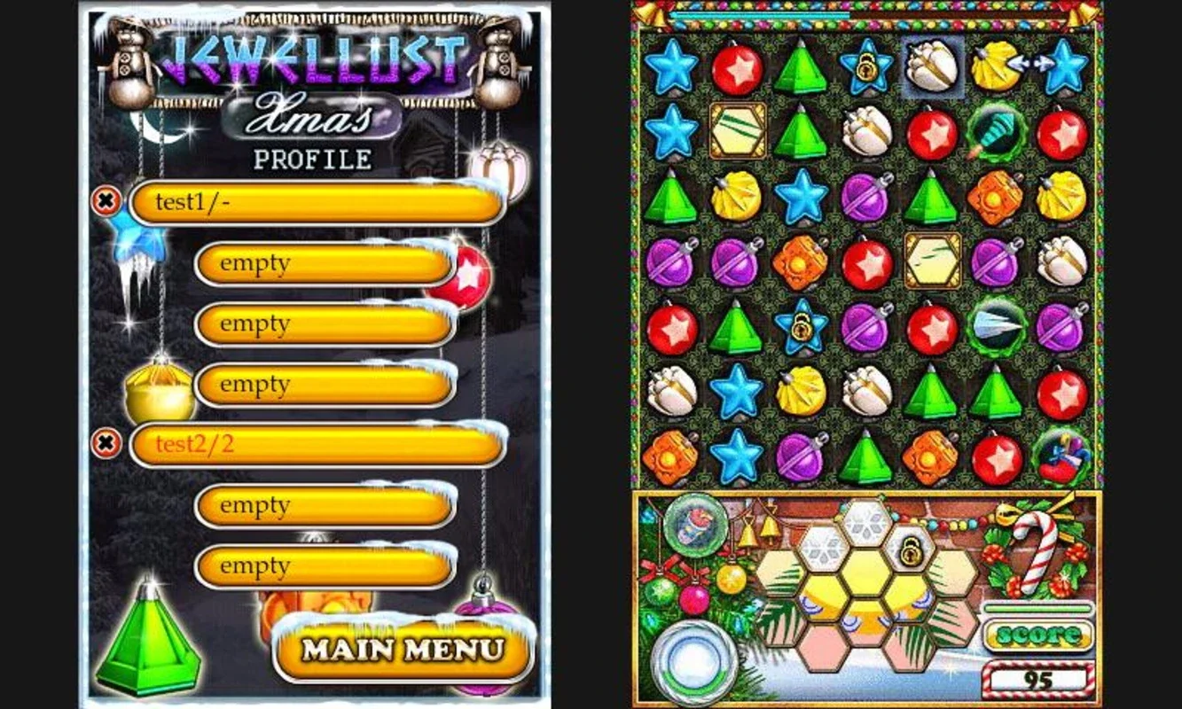 Jewellust Xmas Lite for Android - Festive Puzzle Fun