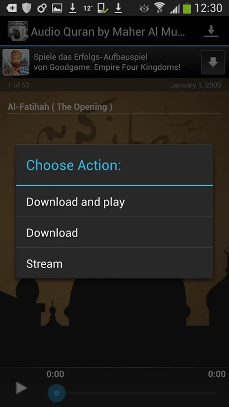 Audio Quran Maher Al Muaiqly for Android - Complete Quran Recitations