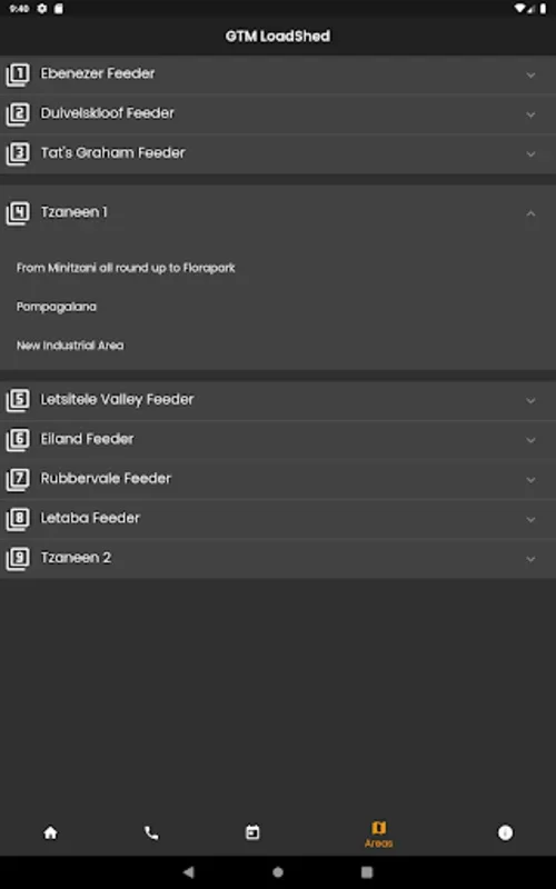 GTM LoadShed for Android: Real-Time Load Shedding Info