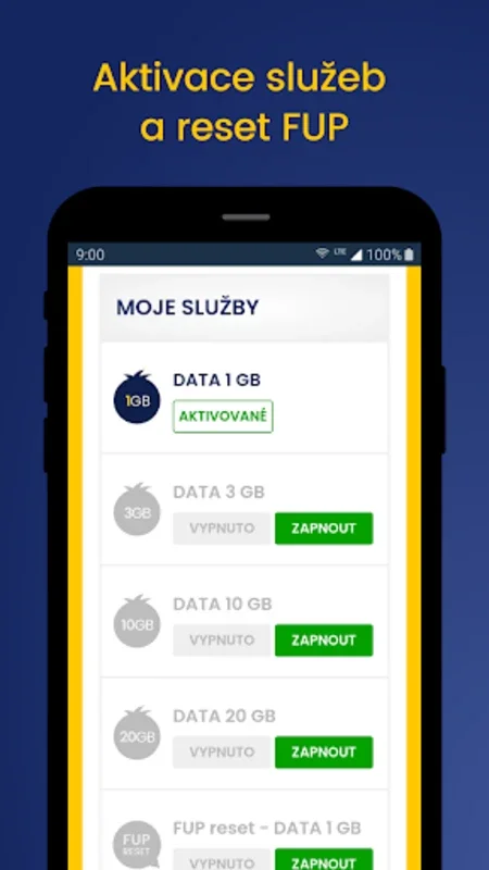 emtéčko for Android - Streamline Mobile Services