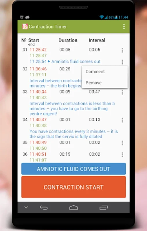 Contraction Timer for Android: Track Labor Progress Efficiently