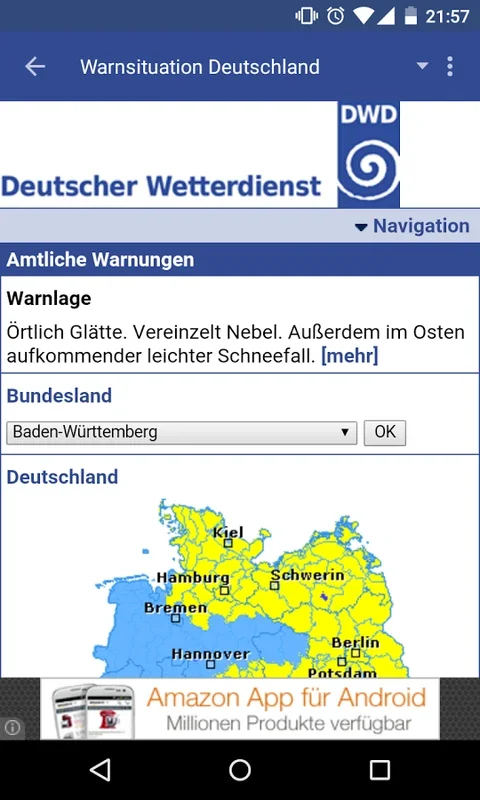 Wetterwarner for Android: Real-Time Weather Info