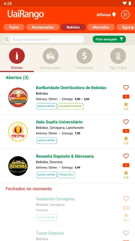 UaiRango for Android - Order Your Favorite Meals Easily