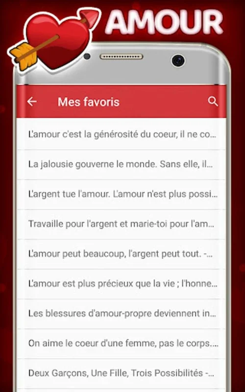 Les meilleures SMS d'amour for Android - Enhance Romance