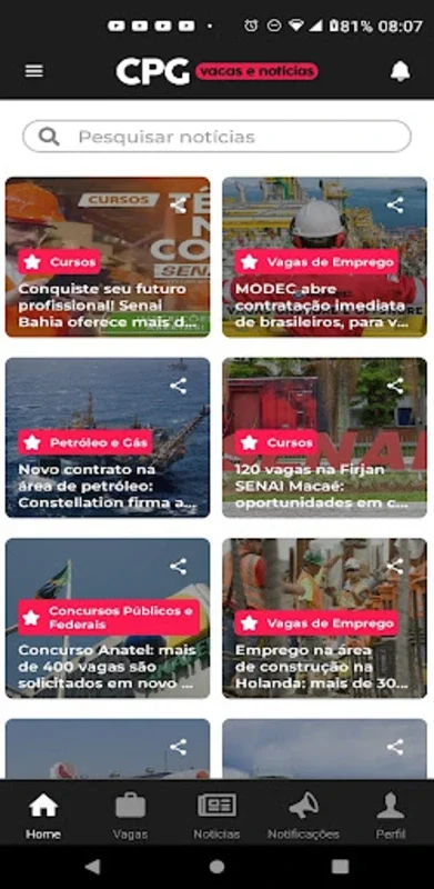 CPG Vagas e Noticias for Android - Stay Informed