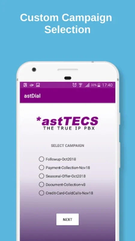 AstDial - Mobile Cloud Dialer for Android: Efficient Mobile Contact Center Solution