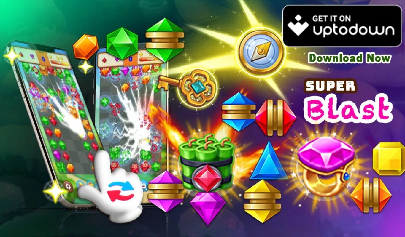 Jewel Thunder for Android - Addictive Match-3 Fun