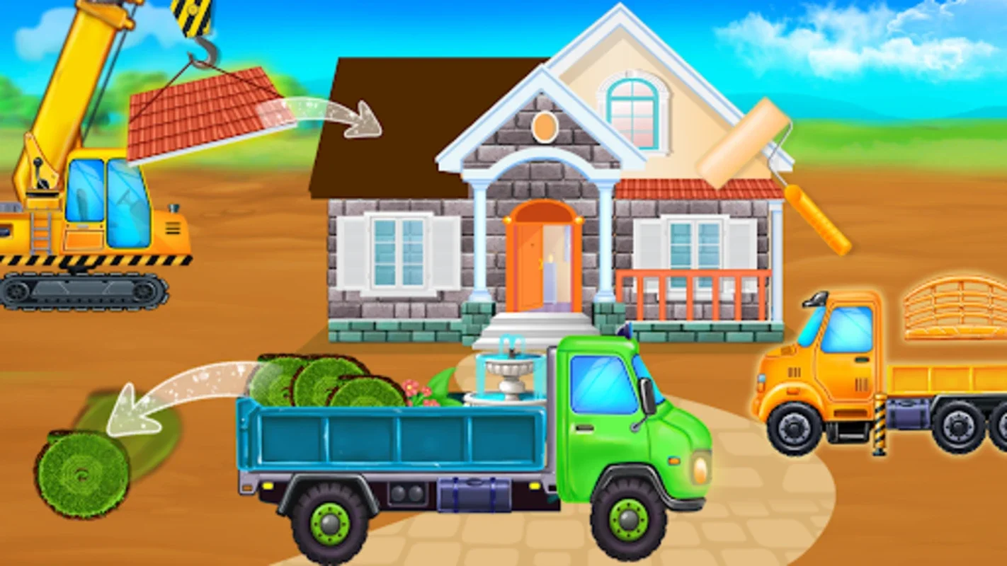 build house - Truck wash game for Android: Engaging Construction Fun