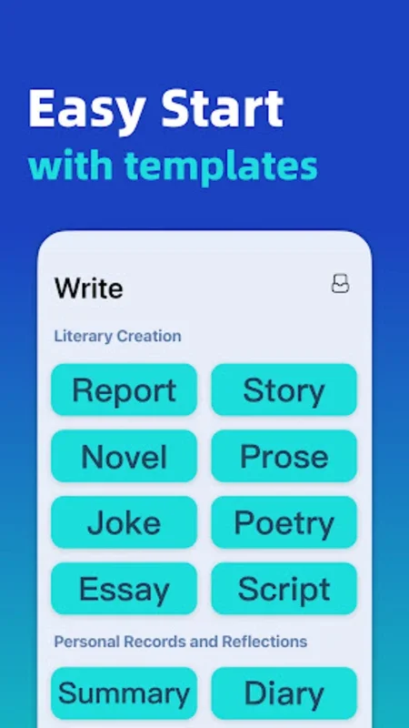 AI Writer for Android - Enhance Writing Efficiency