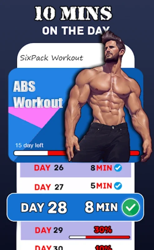 six pack in 30 days for Android: Sculpt Your Abs