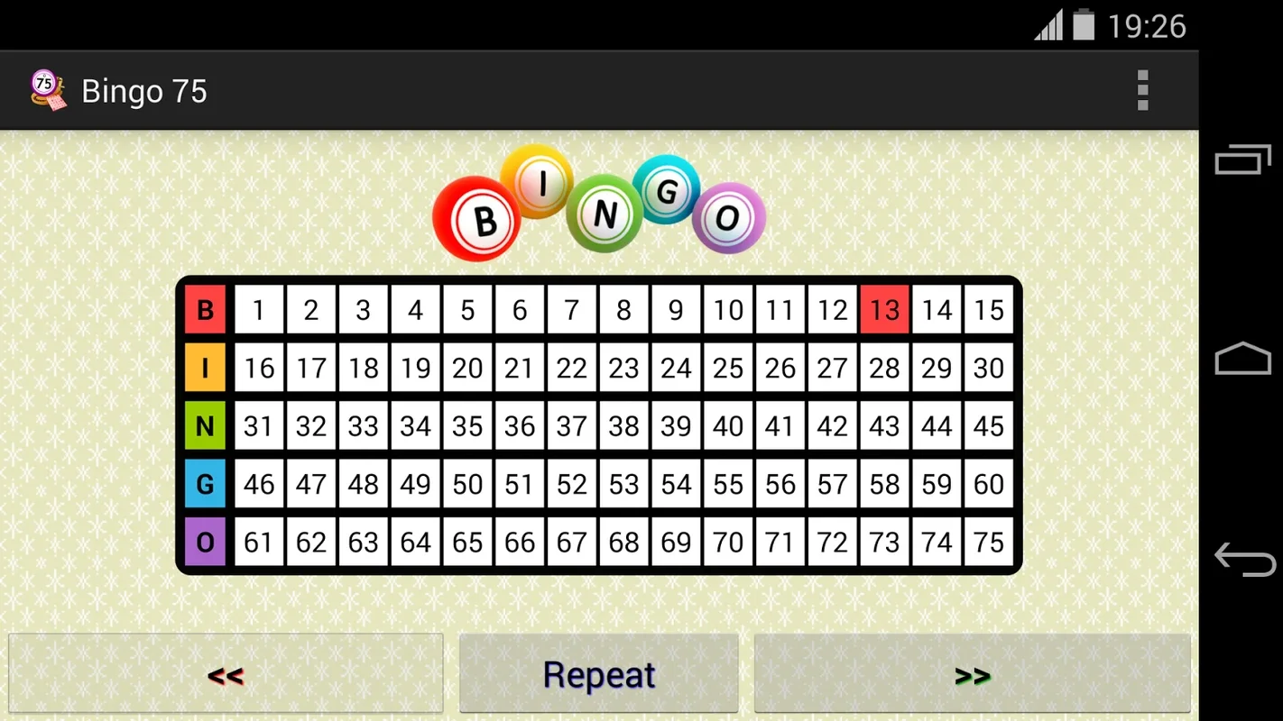 Bingo 75 for Android - Download the APK from AppHuts