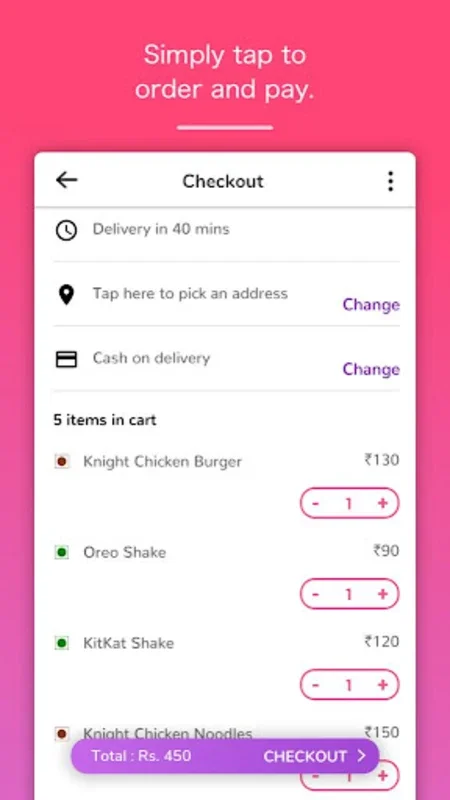 Knight Bite for Android - Convenient Late-Night Food Delivery