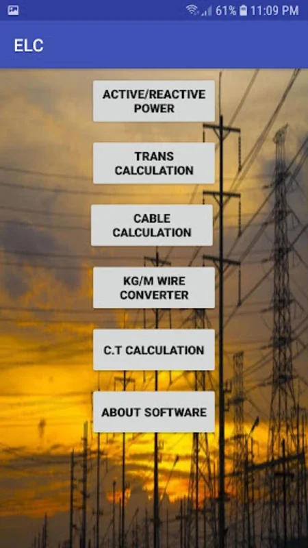 محاسبات الکتریک for Android - Precise Power Distribution Design