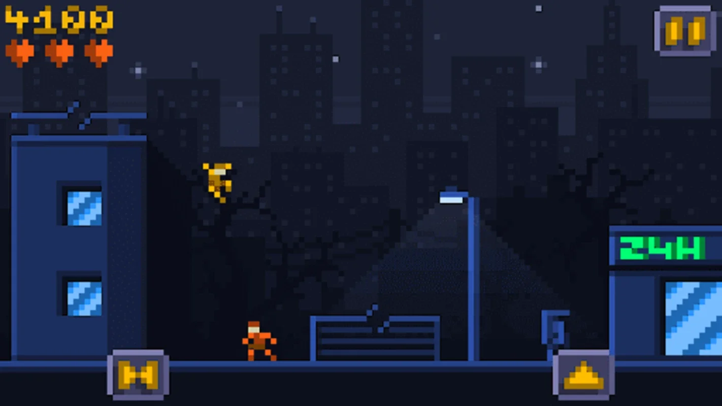 Pixel Parkour Fight for Android - High - Score Action in the Digital City