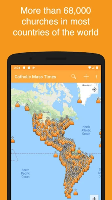 Catholic Mass Times for Android - Locate Churches and Mass Times